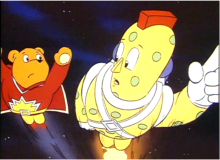 Superted and Spotty Man Give Chase