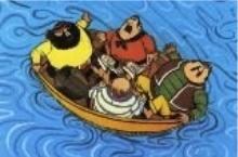 Captain Pugwash - Jake and his crew with a fit of the sneezes